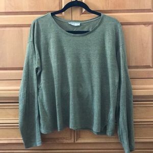 Everlane The Linen Relaxed Long-Sleeve Tee